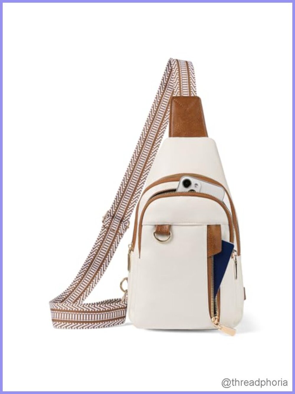PU Leather Sling Bag Crossbody Fanny Pack Womens Anti-Theft Travel